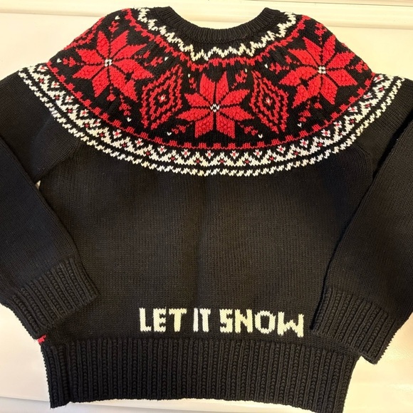 Polo Ralph Lauren Other - Polo by Ralph Lauren Black and Red Knit Fair Isle Sweater Girls 6X